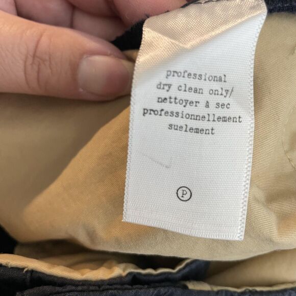 rag & bone Shorts Mens 33 Black Seersucker Chino Made in USA Button Flap Pockets - Picture 9 of 11